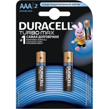 Батарейки Duracell TurboMax AAА алкалиновые 1.5V LR03 2шт (5000394069213): undefined undefined