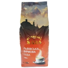 Кофе Віденська кава Львівська Фірмова в зернах 1 кг (4820000373708): Вид напитка кофе в зернах
