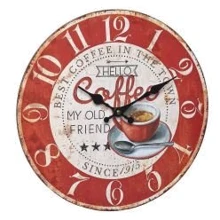 Настінний годинник TFA Vintage дизайн Coffee d 337x41 мм (60304512): Виробник TFA