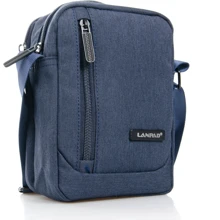 Мужская сумка через плечо Lanpad синяя (33083): Пол Мужской