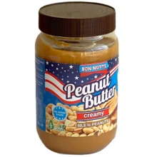Арахісова олія Bon Nutts Peanut Butter Creamy кремова без цукру 340 г (3770015887367): Вага нетто 340 г