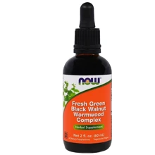 Now Foods Fresh Green Black Walnut Wormwood Complex 60 ml: Тип травні ферменти