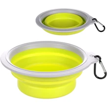 Миска складная для собак и котов Flamingo Travel Bowl Bubo 625 мл 18х17х6.2 см лимонная (5400585139846): Тип Миски