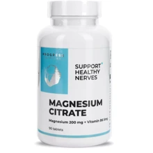 Progress Nutrition Magnesium Citrate 200мг + Vitamin B6 Цитрат магнію 200мг + Вітамін B6 5мг 90 таблеток: Тип Магний + B6