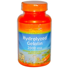 Thompson Hydrolyzed Gelatin 2000 mg 60 Tabs Гідролізат желатину: Тип желатин