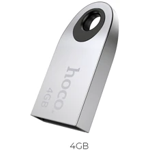 USB-флешка Hoco 4Gb UD9 USB 2.0 Insightful Silver: Стандарт USB USB 2.0
