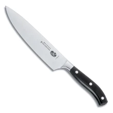 Кухонний ніж Victorinox Forged Chef's Grand Maitre 20см чорний (7.7403.20G): Лезо нержавіюча сталь