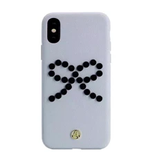 Чехол для iPhone Luna Aristo Prima Donna Punk Grey (LA-IPXBOW-GRY) for iPhone X/iPhone Xs: Цвет серый