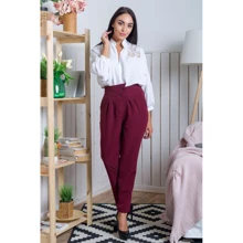 Штани FLFashion Техас ІБТ 1343 44 бордові: Сезон Демісезон