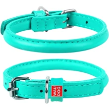 Ошейник круглый WAUDOG Glamour 6 мм 17-20 см ментоловый (222613): Производитель WAUDOG