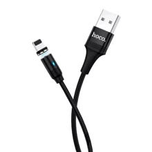 Кабель Hoco USB Cable to Lightning U76 Fresh 2A 1.2m Black: Тип USB Cable - Lightning