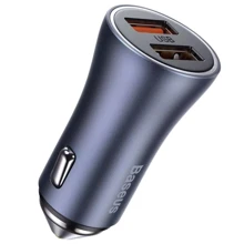 Зарядное устройство Baseus Car Charger 2хUSB Golden Contactor Pro 40W Dark Gray (CCJD-A0G) with USB-C Cable: Особенности Быстрая зарядка