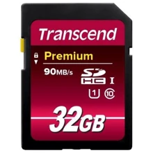 Карта памяти Transcend 32GB SDHC Class 10 UHS-I U1 Premium 300X (TS32GSDU1): Тип карты SDHC