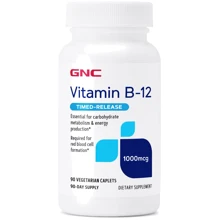 GNC Vitamin B12 1000 mcg, 90 Vegetarian Caplets (CN0555): Тип Витамин B