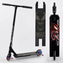 Самокат трюкових Best Scooter "SIMBIOTE" HIC-система, Пегі, алюмінієвий диск і дека Black (102305): Кількість коліс 2