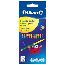 Олівці кольорові двосторонні Pelikan Bicolor 24 кольору 12шт: Тип кольорові