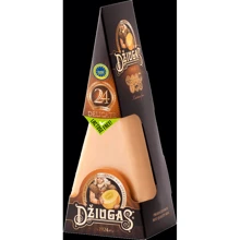 Сыр твердый Dziugas 40% Delicate 24 мес выдержки 180 г (4770299392990): Вес нетто 180 г