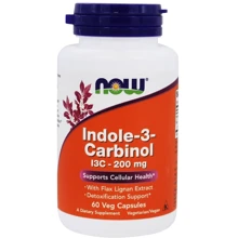 NOW Foods Indole-3-Carbinol I3C Індол-3-Карбінол 200 mg 60 капсул: Тип Індол 3 карбинол
