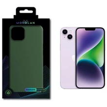 Чехол для iPhone Monblan Silicone Case with Animation & MagSafe Clover for iPhone 13: Цвет зеленый