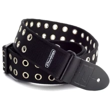 Ремень гитарный DUNLOP D3819 BK GROMMET BLACK: Производитель Dunlop