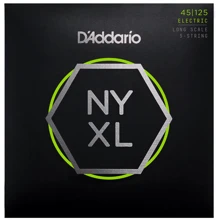 Струна для гитар Струны D`ADDARIO NYXL45125 LT TOP/MED BTM 5 STRING 45-125: Тип Комплект струн