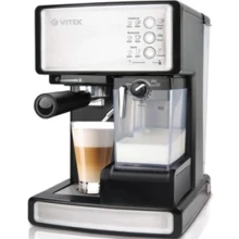 Кавоварка Vitek VT-1514: Тип ріжкова кавоварка еспресо