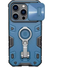 Чехол для iPhone Nillkin CamShield Armor Pro Blue for iPhone 14 Pro Max: Цвет синий
