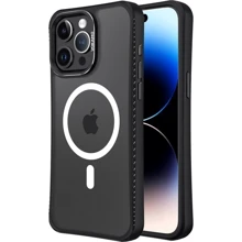 Чехол для iPhone VOKAMO Case with MagSafe Ice Glass Black for iPhone 15 Pro Max (NVK010841): Цвет черный
