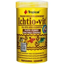 Корм для аквариумных рыб Tropical Ichtio-vit в хлопьях 500 мл (5900469770054): Вид корма Хлопья