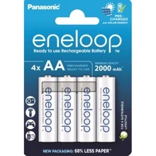 Panasonic AA Eneloop 2000mAh NI-MH * 4 (BK-3MCDE/4CP): Емкость 2000 мАч