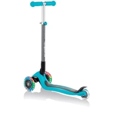 Самокат Globber Primo Foldable Lights Teal (бирюзовый): Количество колес 3