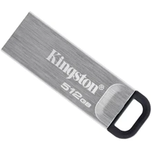 USB-флешка Kingston 512GB Kyson USB 3.2 Silver/Black (DTKN/512GB): Стандарт USB USB 3.2