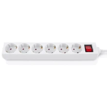 Сетевой фильтр REAL-EL RS-6 Protect M 5m, white (EL122300035): Количество розеток, шт 6