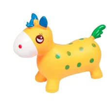Детский прыгун-лошадка Bambi BT-RJ-0065 с рожками (Orange): Цвет оранжевый