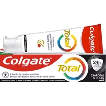 Colgate Total Charcoal & Clean Антибактериальная зубная паста с древесным углем 75ml: Назначение Антибактериальное, Очищение