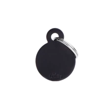 Адресник My Family Basic Aluminum Кружок маленький черный (8055960254255): Производитель My Family