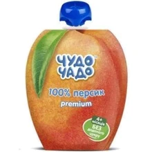 Чудо-Чадо пюре персик без сахара DP 90 г: Вид Фруктовое