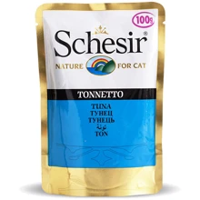 Влажный корм для кошек Schesir Tuna тунец в желе, 100 г: Тип Влажный корм