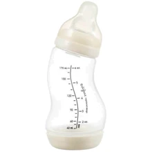 Антиколиковая бутылочка для кормления Difrax S-bottle Natural с силиконовой соской 170 мл Popcorn (705 Popcorn): Материал полипропилен