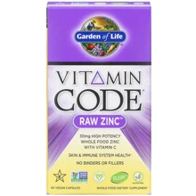 Garden of Life Vitamin Code, RAW Zinc, Цинк 60 Vegan Capsules (GOL-11652): Тип Цинк