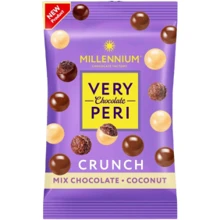 Драже Millennium Crunch Very Peri в молочному та білому шоколаді з кокосом 80 г (4820240034186): Вага, г 80
