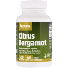 Jarrow Formulas Citrus Bergamot 500 mg 60 Veggie Caps Бергамот: Форма выпуска Капсулы
