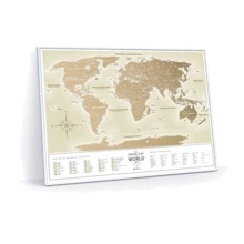 Скретч карта світу 1DEA.me Travel Map Gold World (GWUAF): Виробник 1DEA.me