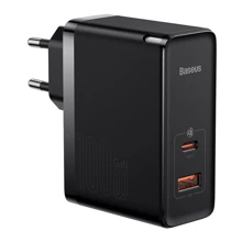 Зарядное устройство Baseus Wall Charger GaN5 Pro USB+USB-C 100W Black with USB-C Сable (CCGP090201): Особенности Быстрая зарядка, USB-C