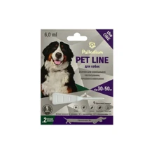 Капли на холку от блох, клещей и гельминтов Palladium Pet Line the One для собак 30-50 кг 6 мл (4820150205270): Тип Капли