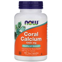 Now Foods Coral Calcium, 1.000 mg, 100 Veg Capsules (NOW-01273): Тип Кальций