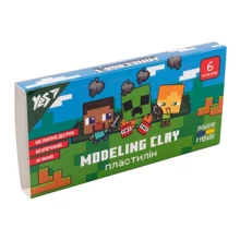 Пластилин YES Minecraft 6 цветов 120 г (540628): Производитель YES