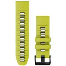 Ремінець Garmin QuickFit 26mm Watch Bands Electric Lime/Graphite Silicone (010-13281-03): Колір зеленый