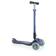 Самокат GLOBBER серии ELITE DELUXE синий, колеса с подсветкой, до 50кг, 3+, 3 колеса: Количество колес 3