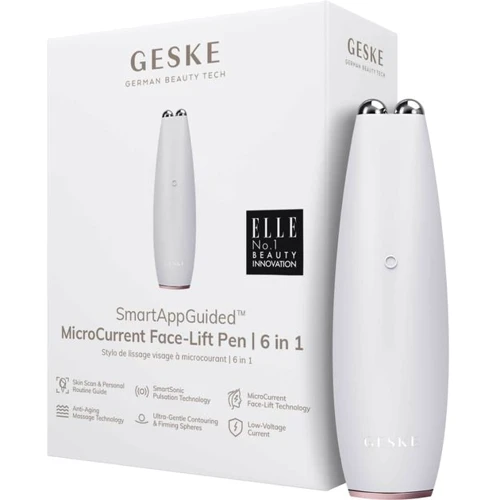 Мікрострумова ручка для підтяжки обличчя GESKE MicroCurrent Face-Lift Pen 6 в 1 Starlight (GK000013SL01)